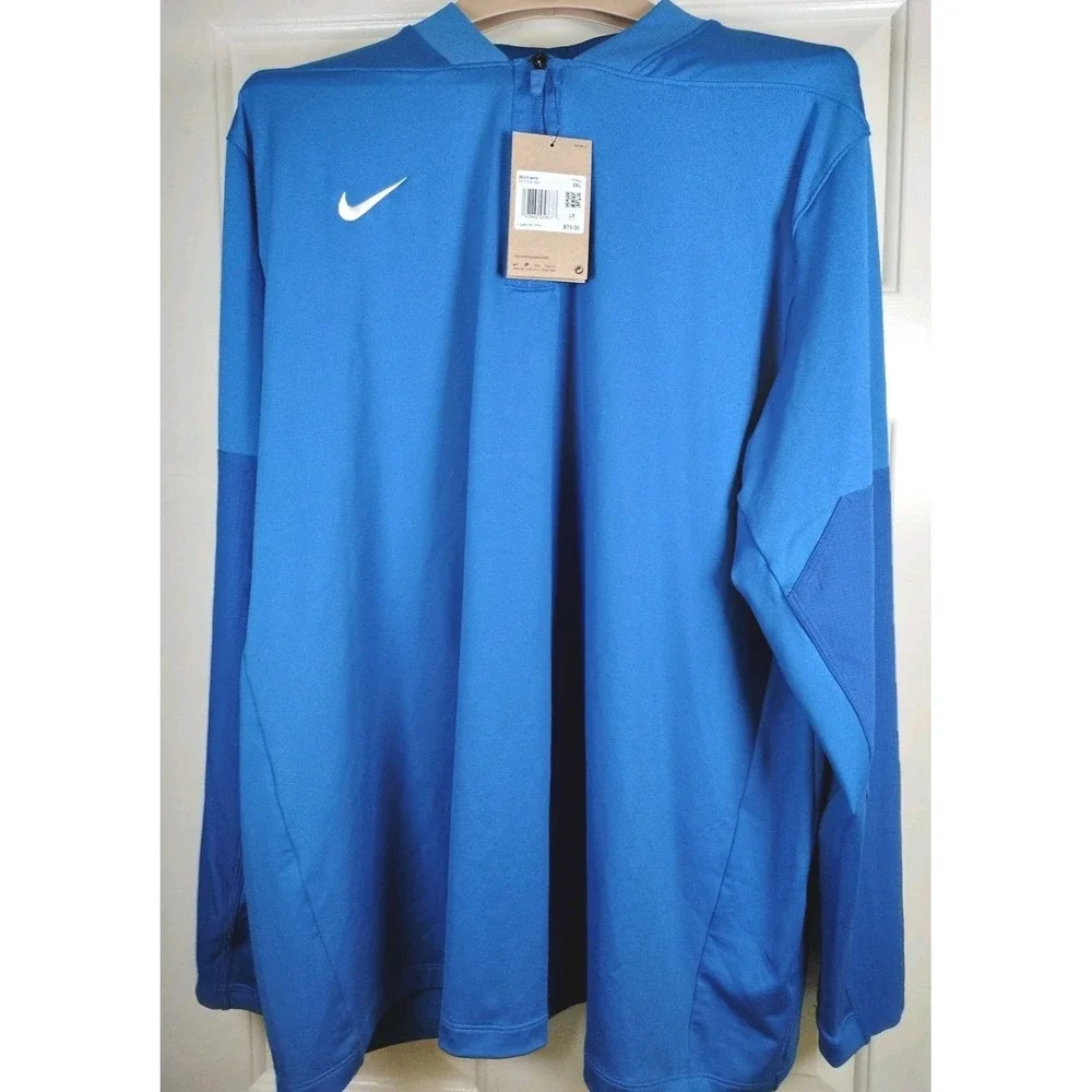 Nike Dri-Fit Women's Quarter Zip Pullover Blue Size 3XL NWT Performance Top